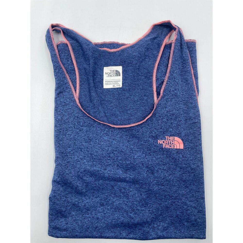 The North Face XL Mountain Athletics Play Hard Racerback Tank Top Blue & Pink